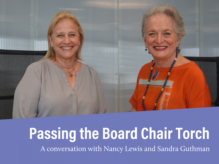 Nancy Lewis and Sandra Guthman